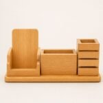 Wooden Card Holder Mobile Holder and Pen Holder Stand