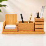 Wooden Card Holder Mobile Holder and Pen Holder Stand - Image 3